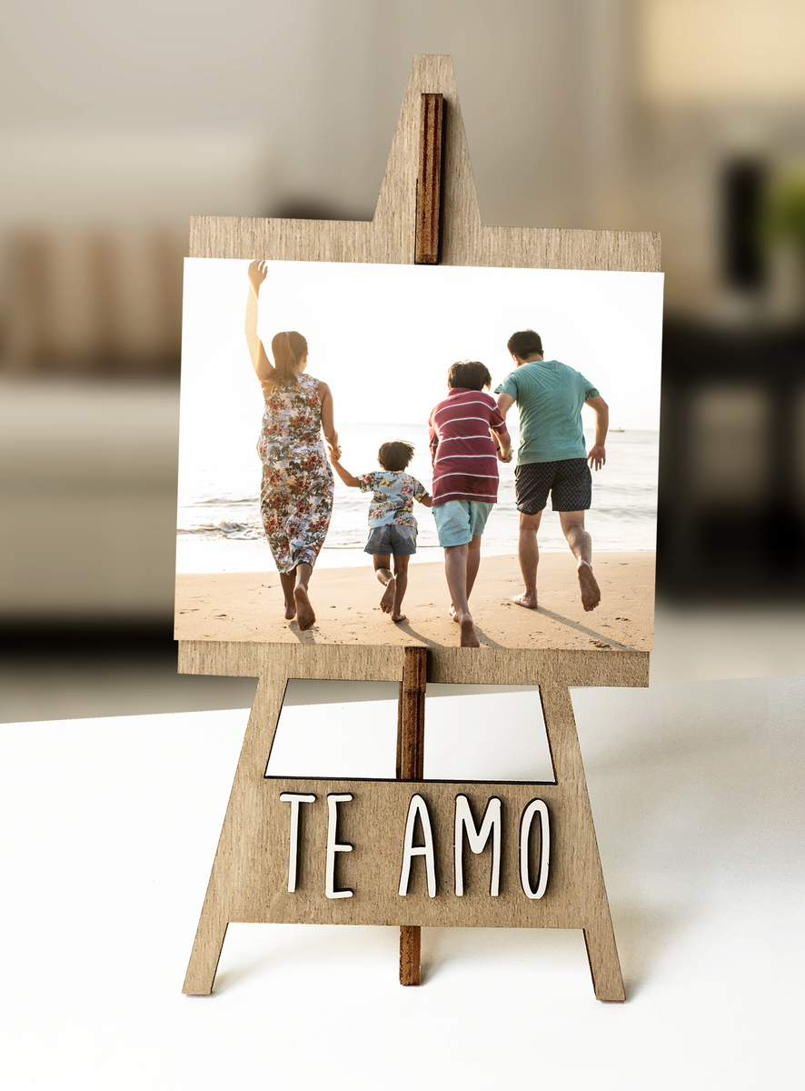 Marco fotos madera personalizado -Love ❤️