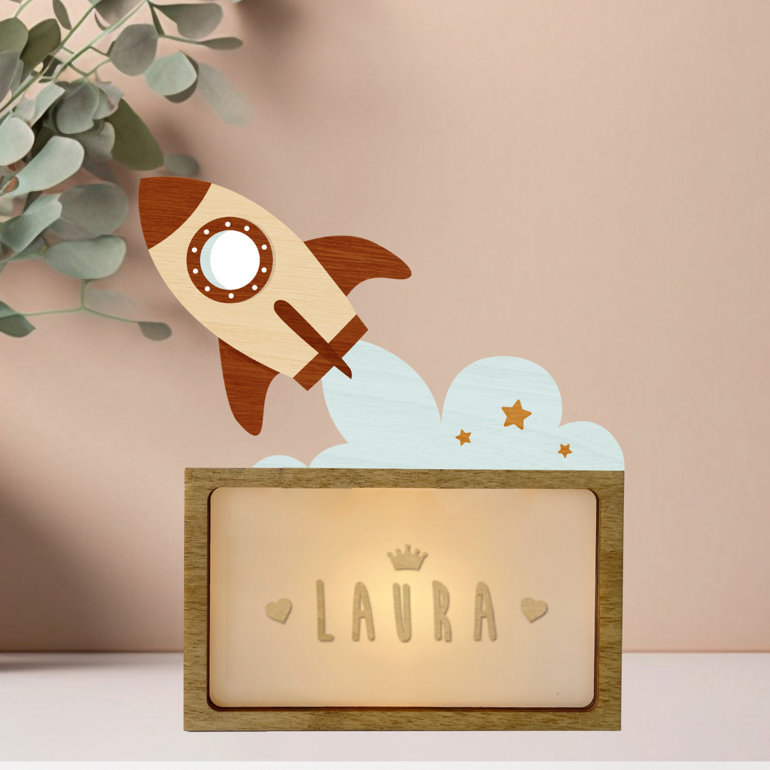 Lámpara Mini + Placa Personalizable Gratis