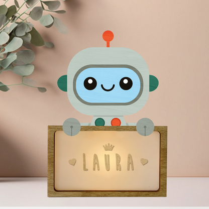 Lámpara Mini + Placa Personalizable Gratis