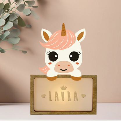 Lámpara Mini + Placa Personalizable Gratis