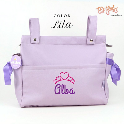 Bolso Personalizado Panera Polipiel con lazos