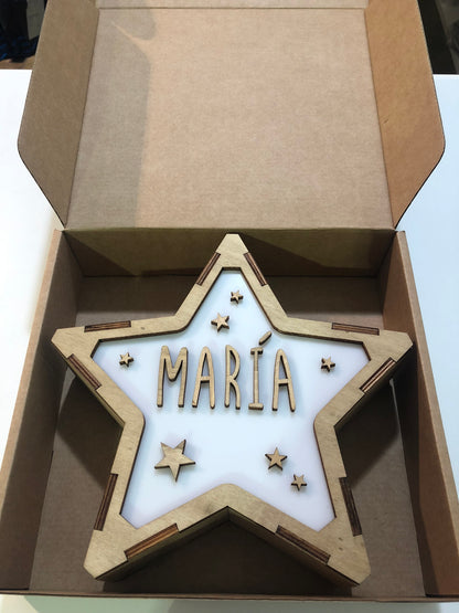 Lámpara Personalizada Estrellas