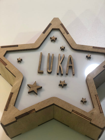 Lámpara Personalizada Estrellas