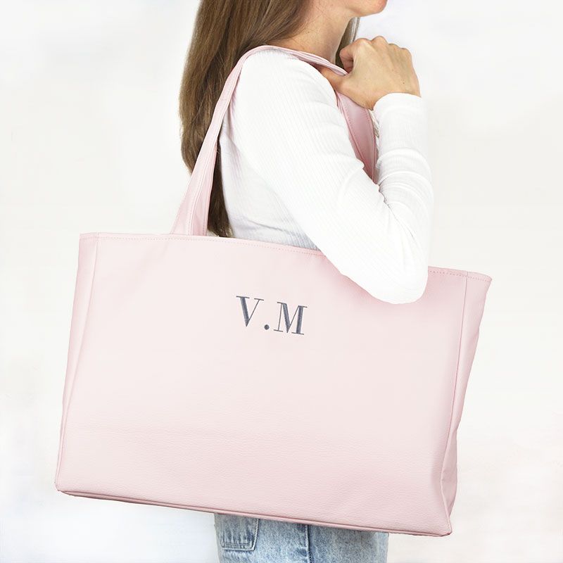 Bolso Shopper Polipiel Rosa Personalizado