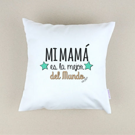 Cojín Personalizado Mamá es la mejor del mundo