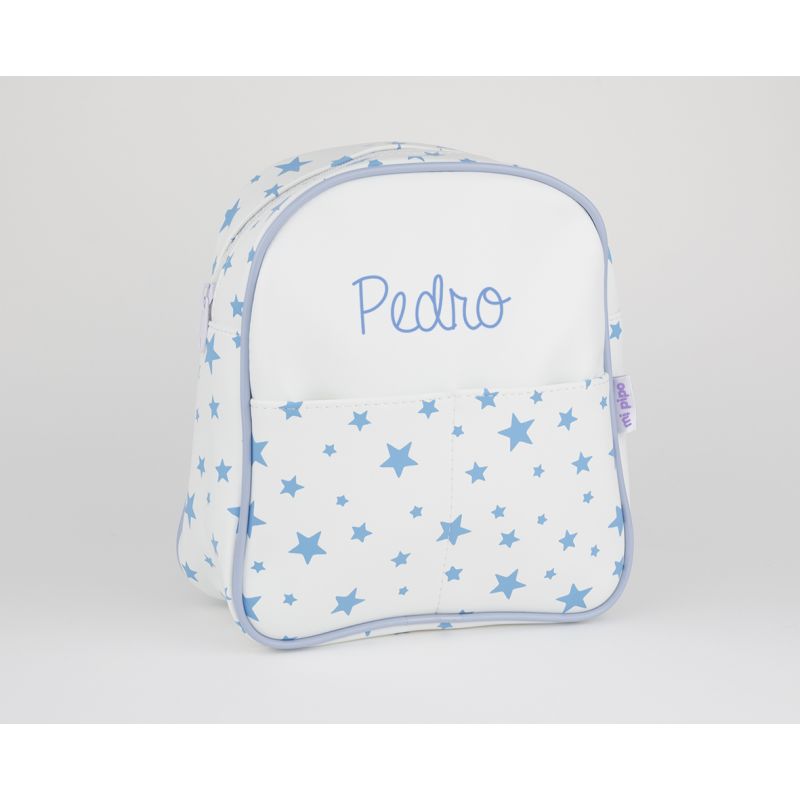 Mochila Infantil Personalizada Azul Estrellas