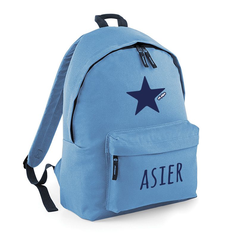 Mochila Niños Azul Personalizada