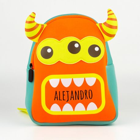 Mochila Neopreno Monster Personalizada Mofletes Puericultura