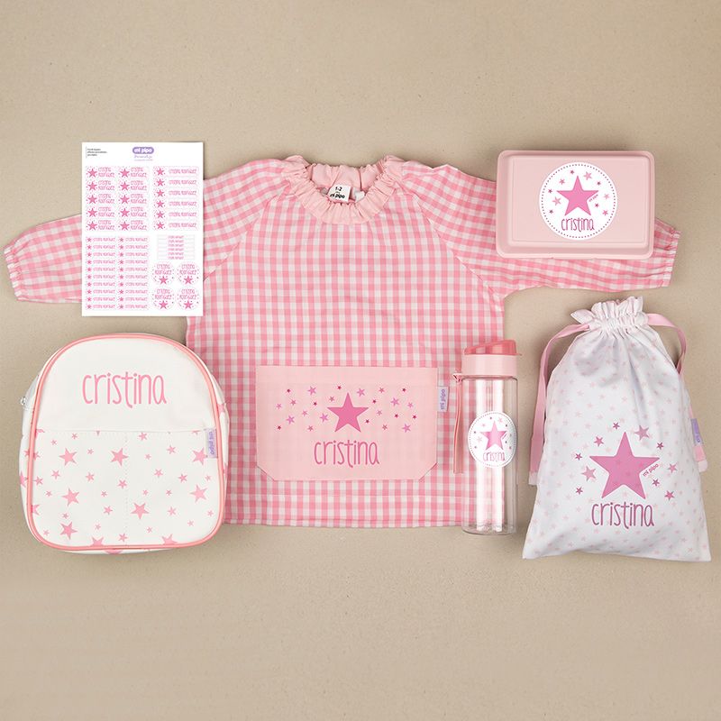 Pack Cole Personalizado Estrella Rosa