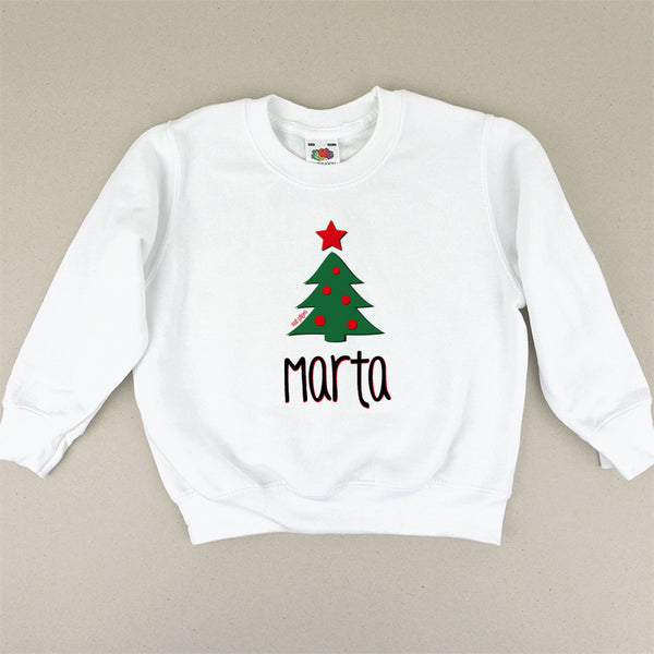 Sudadera Personalizada de Navidad para Adulto, niño o niña Árboles Verdes –  Mofletes